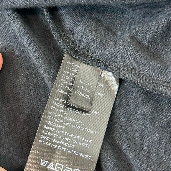 Anthropologie Maeve Batia Babydoll Top XL Black Puff Sleeve Textured Square neck - Picture 13 of 13